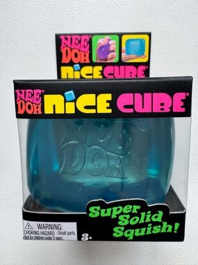 NeeDoh Nice Cube Blue Squishy Fidget Toy TikTok Viral NEW SHIPS TODAY!